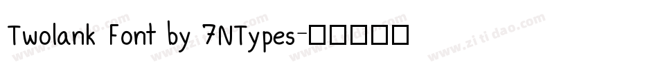 Twolank Font by 7NTypes字体转换